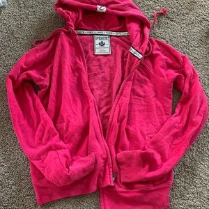 VS Pink hoodie and capri sweats